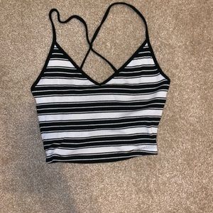 striped crop top